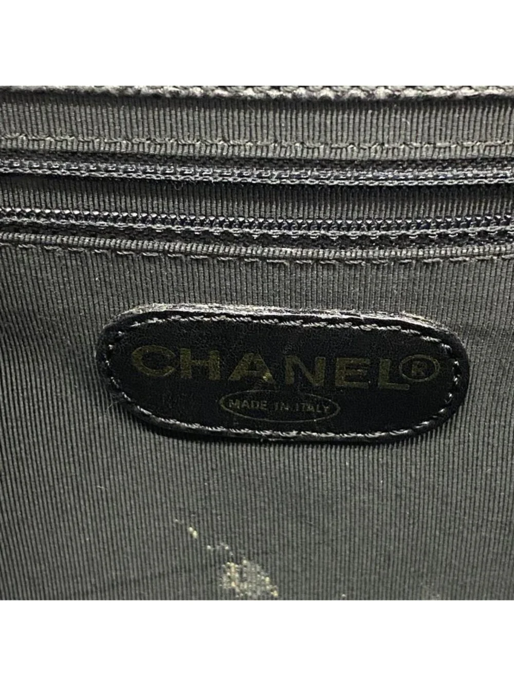 Chanel Tote Caviar Leather Black Gold